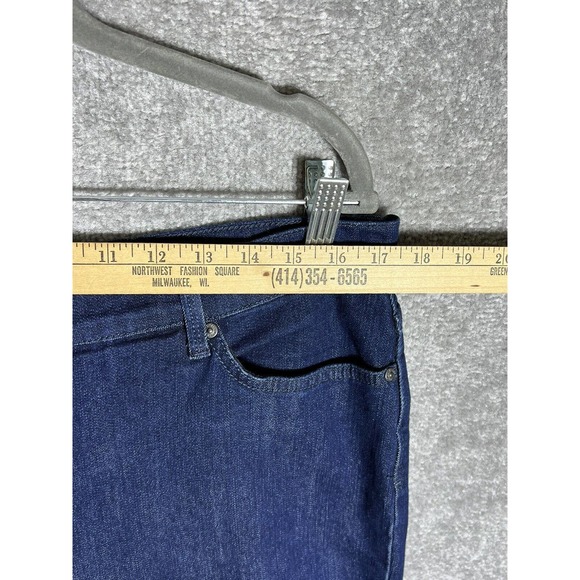 Gloria Vanderbilt Amanda Straight Leg Jeans Womens Missy‎ Size 14 Dark Wash Blue - Picture 9 of 12